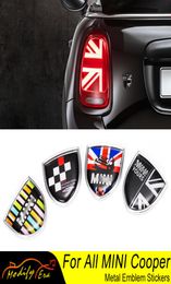 Union Jack Auto Metalen Embleem Badge Stickers Decals Voor Mini Cooper Countryman Clubman F54 F55 F56 R55 R56 R60 F60 Auto Accessoires2269203