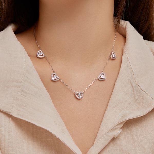 Collier pendentif unique à 4 diamants, meilleur charme, chaîne personnalisée et pendentif zodiaque, bijoux en ligne pour femmes, cadeaux mère-fille haut de gamme