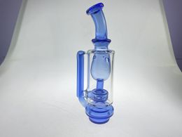 Unique biao verre recycler tasse style bleu carta verre narguilé DAB plate-forme bienvenue pour s'il vous plaît une commande