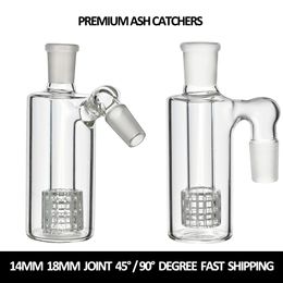 Único bong ash catcher hookah 14 mm 18 mm 45/90 grados macho conjunto tazón matriz burbujeador plataforma petrolera pipa de fumar