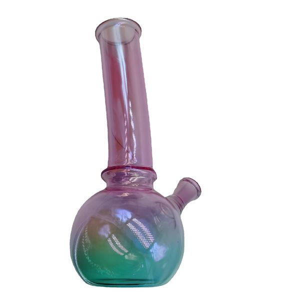 Vidrio de color Hookah de color único trampa de hielo de 4 mm de espesor tubo de altura completa; 9.8 pulgadas, gratis: moho interior y exterior   arco de altavoz