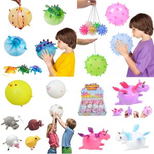 La décompression unique joue le ballon gonflable animal de jouets d'évent animal soufflable de TPR