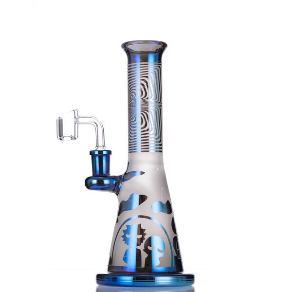 Diseño único Bongs de agua de vidrio de 8.7 pulgadas con figuras de dibujos animados Hookah 14 mm Accesorios para fumar conjuntos femeninos