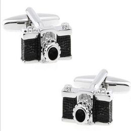 Uniek ontwerp camera manchetknopen voor heren koperen manchetknopen bruiloft manchetknopen mode-sieraden kerstcadeau C053300U