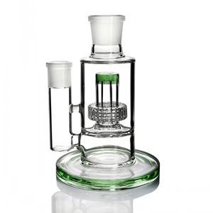 bouw een bong middelste glazen bong clear blue green arm tree inline perc middle bongs recycler