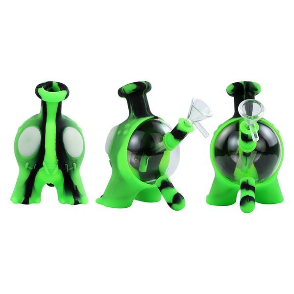 Diseño único Hookah Agua irrompible Agua Bong Bong Bongs Bujeros de tabaco Tabaco