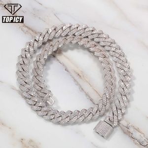 Conception Unique nouveauté entièrement glacé Bling Cz Zircon pierre Miami hommes chaîne cubaine états-unis vente chaude bijoux