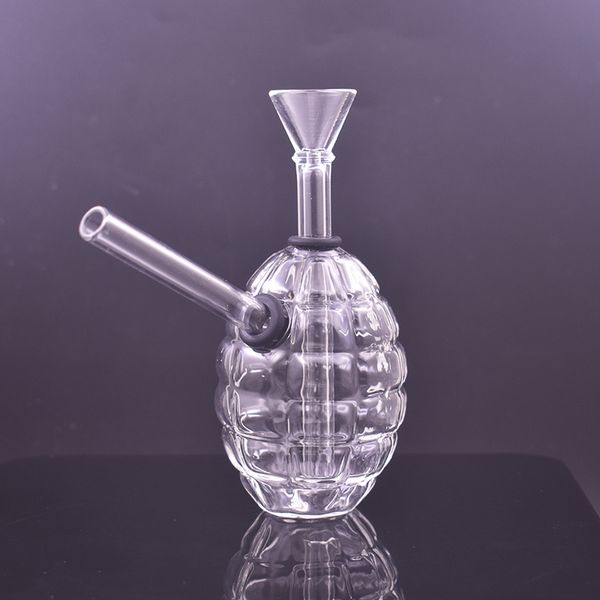 Bong di vetro unici Narghilè Rig olio staccabile Pyrex spesso Gorgogliatore inebriante Fumo Tubi d'acqua Dab Rigs Cucchiaio a mano Tubo Prezzo più economico all'ingrosso