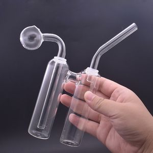 Unieke glazen olie -brander Bongs Dual Chamber Rookwater Pijpen Honingraat PERC TOBACCO DAB Rig Bong met downsystem Oil Pot gemakkelijk te reinigen