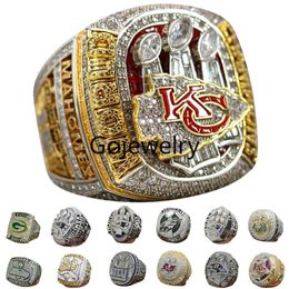 Designer Super Bowl Championship Ring Luxe 14K Gouden KC Champions Ringen Voor Mannen Vrouwen Diamond Sport Sieraden