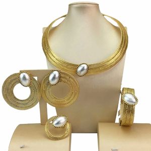 Unieke ketting Braziliaanse sieradensets voor vrouwen feestgeschenk FHK17149 240402