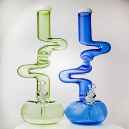 Unique Oil Dab Rigs 17 pouces gros bangs en verre 7mm d'épaisseur narguilés bécher bang 18mm joint femelle avec bol tuyaux d'eau diffus en aval