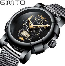 Unieke piraten skelet schedel kwarts heren horloges luxe waterdichte merkklok relogio masculino polshorloges4481806