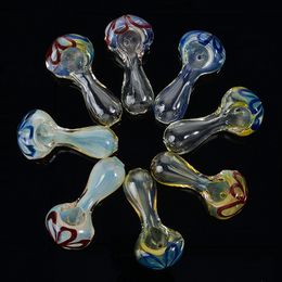 Forma redonda única Pipas para fumar Quemador de aceite Wate Bong Accesorios Colorido Pyrex Glass Dab Oil Rigs Hookahs Handful Pipe Venta al por mayor GP1007