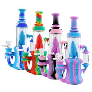 forma unica acqua fumare narghilè glas piattaforma petrolifera bong tubo gorgogliatore tamponare show room impianti colorati