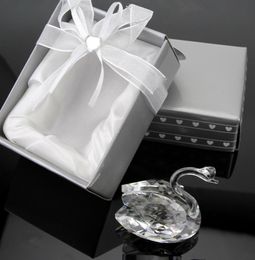 Favors de mariage uniques K9 Crystal Swan bon pour le cadeau de mariage et la douche nuptiale Favors Baby Shower pour les cadeaux d'invités S20173811974320