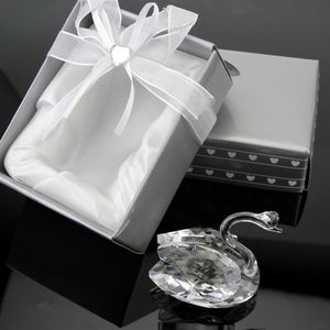 Faveurs de mariage uniques K9 Crystal Swan bon pour le cadeau de mariage et les faveurs de douche nuptiale baby shower pour les cadeaux d'invité