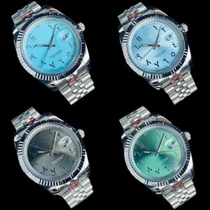 Reloj único para mujer, reloj de diseño, calendario, reloj árabe para dama, esfera redonda, azul, verde, bisel de acero inoxidable, relojes de moda a prueba de agua sb075 C4