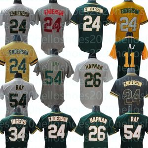 Unisex 2024 polyester honkbal jerseys aangepaste grijs Henderson flngers Raj Chaoman Jackson Size S-4XL