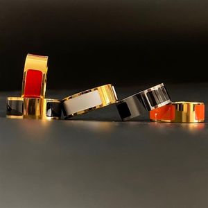 Unisex 316L Titanium Staal Fashion Ring voor Man Vrouwen Ringen Mannen Vrouw Sieraden Geschenken Modieuze Accessoires287Q