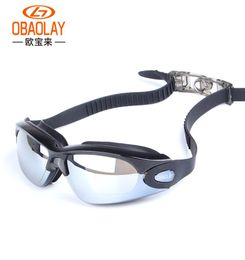 Unisex volwassen zwembril waterdichte UV Shield Antifog Fashion Coating -bril Mirrored Sport Water Sportswear Eyewear1129393