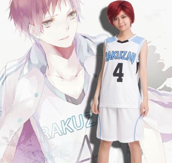 Unisexe Anime Kuroko039s Basketball Kuroko No Basuke Rakuzan High School Cosplay Costume Polo Polo Uniforme Jersey Asia3391374