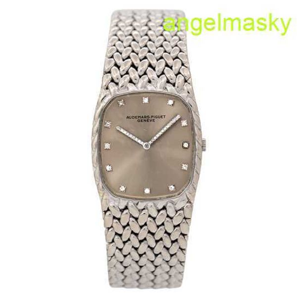 Unisexe AP Wrist Watch 18K Or blanc Gratuated Diamond Manual Mécanique Fashion Watan Watch Luxury Luxury Watch Swiss Watch haut de gamme