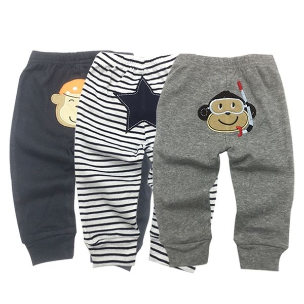 Unisexe bébé pantalon printemps été enfants harem pp pantalons en coton tricoté garçon fille fille enfants jambes leggings nouveau-né vêtements de bébé 3 paquets lj201012