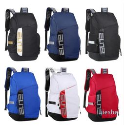 Unisex Backpack Hoops Elite Pro Air Cushion Sports Backpack Waterdichte multifunctionele reiszakken Laptop Bag Schoolbag Race Training Backpack Buiten Back Pack