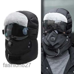 Unisex Bivakmuts Winter Warme Muts Trapper Cap Gezicht Oogbescherming Winddicht Fietsen Caps Maskers 3GB0E