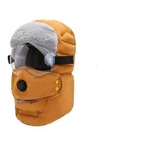 Unisex Bivakmuts Winter Warme Muts Trapper Cap Gezicht Oogbescherming Winddichte Fietsen Caps Maskers 58PJQ