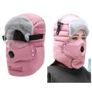 Unisex Bivakmuts Winter Warme Muts Trapper Cap Gezicht Oogbescherming Winddichte Fietsmutsen Maskers 2NBZX