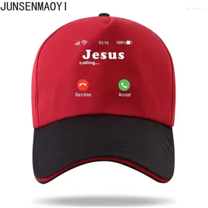 Capes à billes unisexes drôles Jésus imprimé assorti des chapeaux de base de baseball assortis
