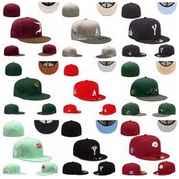 Casquettes de baseball unisexes Uni Ready Stock Casquettes ajustées Lettre Hip Hop Chapeaux de baseball Seau fermé Hatstitch Heart Hustle Flowers Cap Taille 7-8 Drop Deli Dhodw