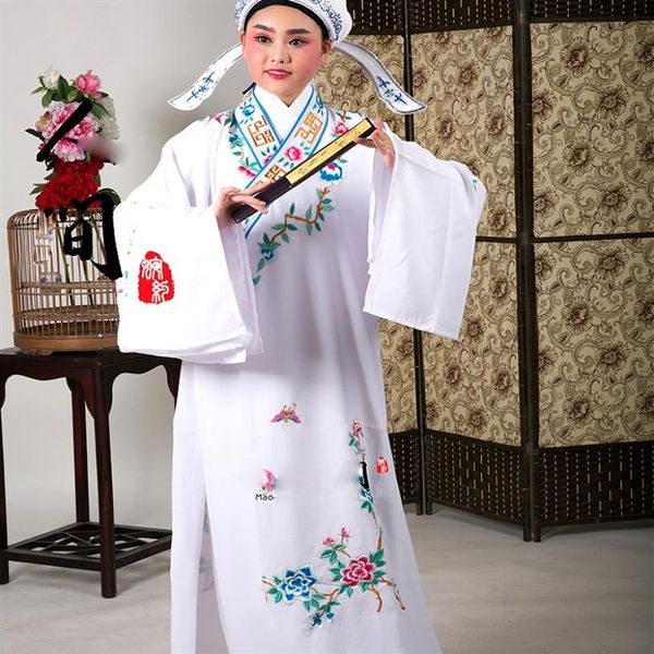 Unisex Beijing opera artistes studio Hombre ropa 9 colores etapa drama fase dramma mujer traje estilo chino ópera Garment248E