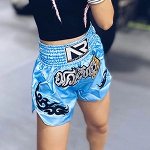 Unisex boksshorts afdrukken mma broek muay thai kleding kinderen naaien sanda vechtsporten training 240402