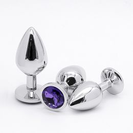 Unisex Butt Toys Plug Anale Zilveren Insert Roestvrij Staal Metaal Plated Juwelen Sexy Stopper Anale Speeltjes Voor Vrouwen 3 stks/set Sex Producten
