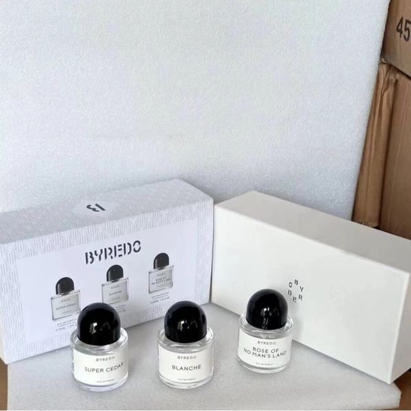 Unisexe Byredo vente en gros marque privée parfum longue durée 30 ml 4 pièces rose de No man land blanche mojave fantôme parfum coffret cadeau vaporisateur encens eau de parfum livraison rapide