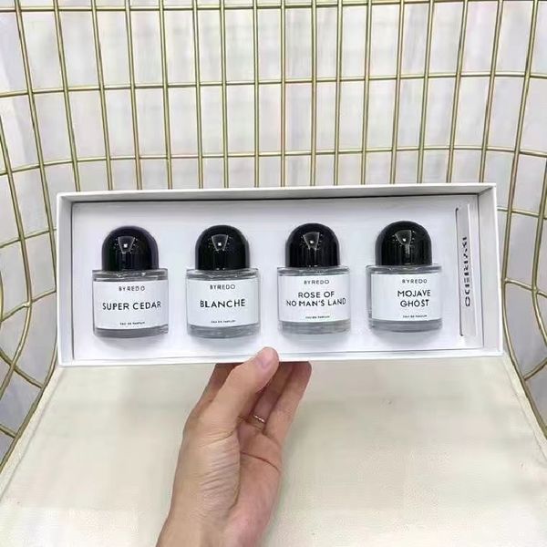 Unisexe Byredo Vente en gros Private Label parfum de longue durée 30ml 4pcs Phéromones No man land Rose parfum coffret cadeau livraison gratuite