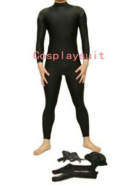 Unisexe Catsuit Costumes Lycar Spandex Zentai costume complet body peut amovible capuche gants couvre-pieds