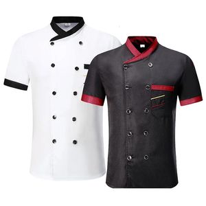 Unisexe Chef Jacket Mens Restaurant Kitchen Uniforme El Cuisinage Cuisine Catering Shirt 240412