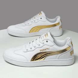 Unisex Klassieke Witte Sneakers Mannen Vrouwen Lederen Casual Sportschoenen Merk Sneakers Mannen Skateboard Schoenen zapatillas de mujer 240126