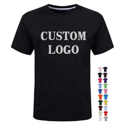 Unisexe T-shirt 100% coton personnalisé pour hommes, imprimerie tissée Terry décontractée, échantillon gratuit T-shirt avec design personnalisé
