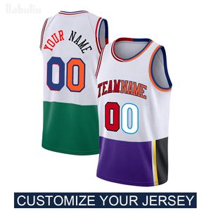 Unisexe Unisexe Custom Basketball Jersey Sports Uniforms, Personnalisé Entreprise de commande en vrac en polyester brodé et respirant disponible