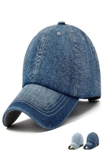 Capuche de baseball denim unisexe vierge lavé le chapeau jean casquette casquette chapeaux snapback ajusté Caps pour hommes et femmes1575401