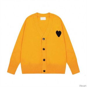 Unisex ontwerper AM I Parijs trui AMIParis vest zweet Frankrijk mode gebreide trui liefde A-lijn klein rood hart Coeur sweatshirt S-XL AMIs I87K