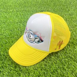 Gorras de bola de diseñador unisex 22SS American Trucker Hat Alfabeto Bordado Malla Gorra de béisbol transpirable