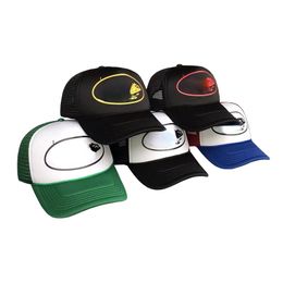 Casquettes de créateur unisexes, chapeau anti-soleil imprimé croisière, casquette de canard de plage pour Couples en plein air, casquette en filet assortie