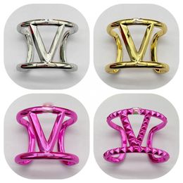 Unisexe Designer Bracelet Manchette Bracelet Pour Hommes Femmes Cadeau Chanceux Lettre Bijoux 18K Plaqué Or Bracelets Haut De Gamme Bijoux De Mode