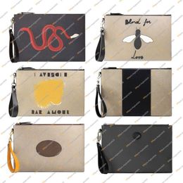 Unisex Designer Fashion Casual OEO Vintage Clutch Bags Toilettas TOTES Hoge kwaliteit TOP 5A Cosmetische tassen Handtas Portemonnee 473956 282V